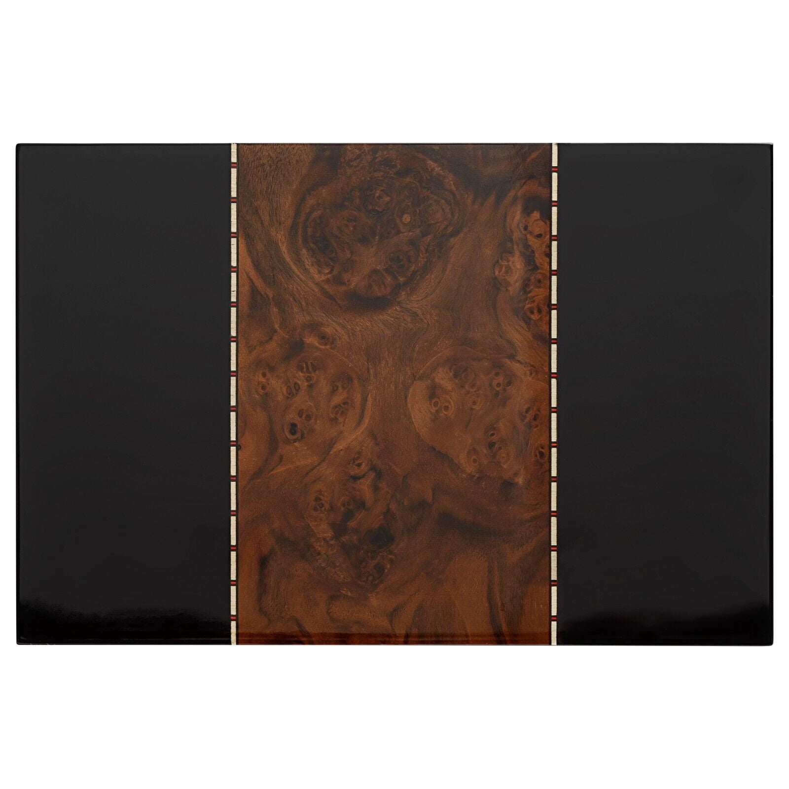 Humidor Supreme Conte Cigar Humidor Premium Burl Veneer 80 Cigars