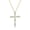 Yellow Gold Plated, variant on Cali Trove 1/2 ct. t.w. Lab Grown Diamond Marquise Cross Pendant Necklace 925 Sterling Silver, 18"