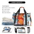 thumbnail image 5 of Bingfone Refreshing Citrus Splash Print Travel Duffel Tote Bag,Waterproof Shoulder Weekender Bag For Women and Men Swim Sports Travel Gym Bag，Foldable and expandable bag Lightweight, 5 of 7