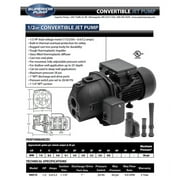 Superior Pump 94515 Jet 1/2-HP 115-Volt Cast Iron Convertible Jet Well Water Sump Pump