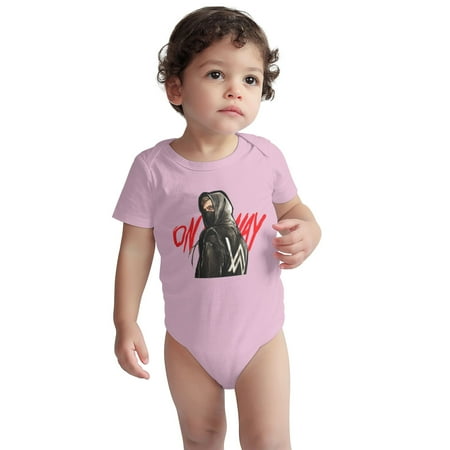 

On Baby Onesie my way alan DJ walker Toddler Baby Boys Girls Short-Sleeve Bodysuits Cotton Romper Pink 18 Months