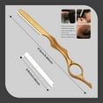 thumbnail image 4 of Hair Razors For Cutting Hair, Professional Hair Styling Razor with Replacement Stainless Steel Blades for Salon/Home -11PCS Gold, 4 of 12