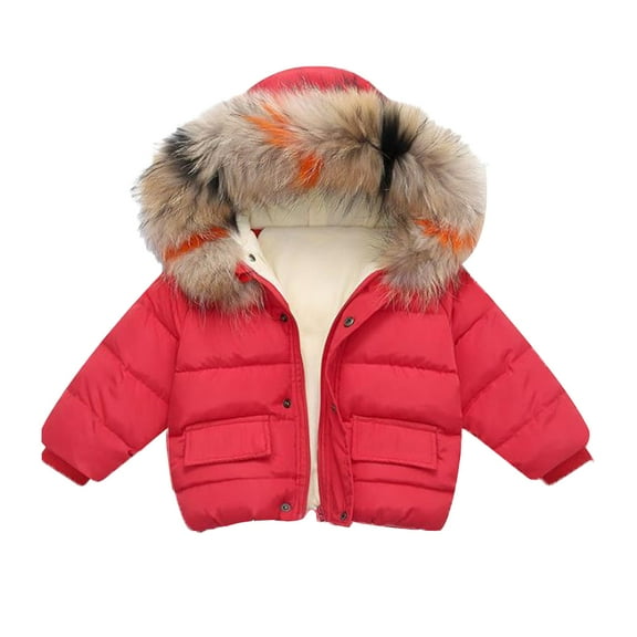 LYMAYTER Boys Girls Cute Hoodie Jacket for Kids Baby Fall Winter Coat Toddler Fleece Outerwear for 1-8 Years