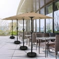 thumbnail image 7 of Simple Deluxe 7.5ft Patio Umbrella Outdoor Table Market Yard Umbrella with Push Button Tilt and Crank Lift, 6 Heavy-Duty Ribs for Patio, Garden and Deck Use, Tan, 7 of 7