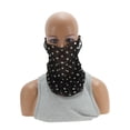 thumbnail image 1 of Ofertas Únicas 1 Pc Gaiter de Cuello con Lunares Máscara Bufanda Bandana Negra, 1 of 5