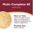 thumbnail image 6 of Celebrate Vitamins Multi-Complete 60 Daily Bariatric Multivitamin with 60mg Iron Chewables - Tropical - 60 Count, 6 of 8