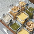 thumbnail image 5 of Airtight Food Storage Containers with Lids, Transplastic Dry Food Pantry Organizers for Grains Pasta Snacks, Stackable Kitchen Canisters in Multiple Sizes, 5 of 5