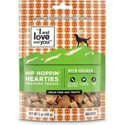 I and love and you Hearties Brain and Hip Support Grain Free Dog Treats, Chicken, 5-Ounce, Pack of 1