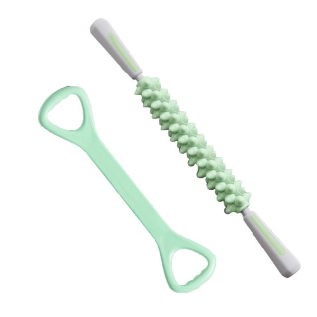 Massage Stick Multifunctional Handheld High Hardness with Non-slip TPR Handles Comfortable Grip Muscles Relaxation Thickened Bear