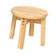 thumbnail image 5 of Taburete de madera Taburete redondo de madera Cómodo taburete de ocio Taburete de pie de madera creativo Taburete de madera maciza para apartamento altura 25cm, 5 of 8
