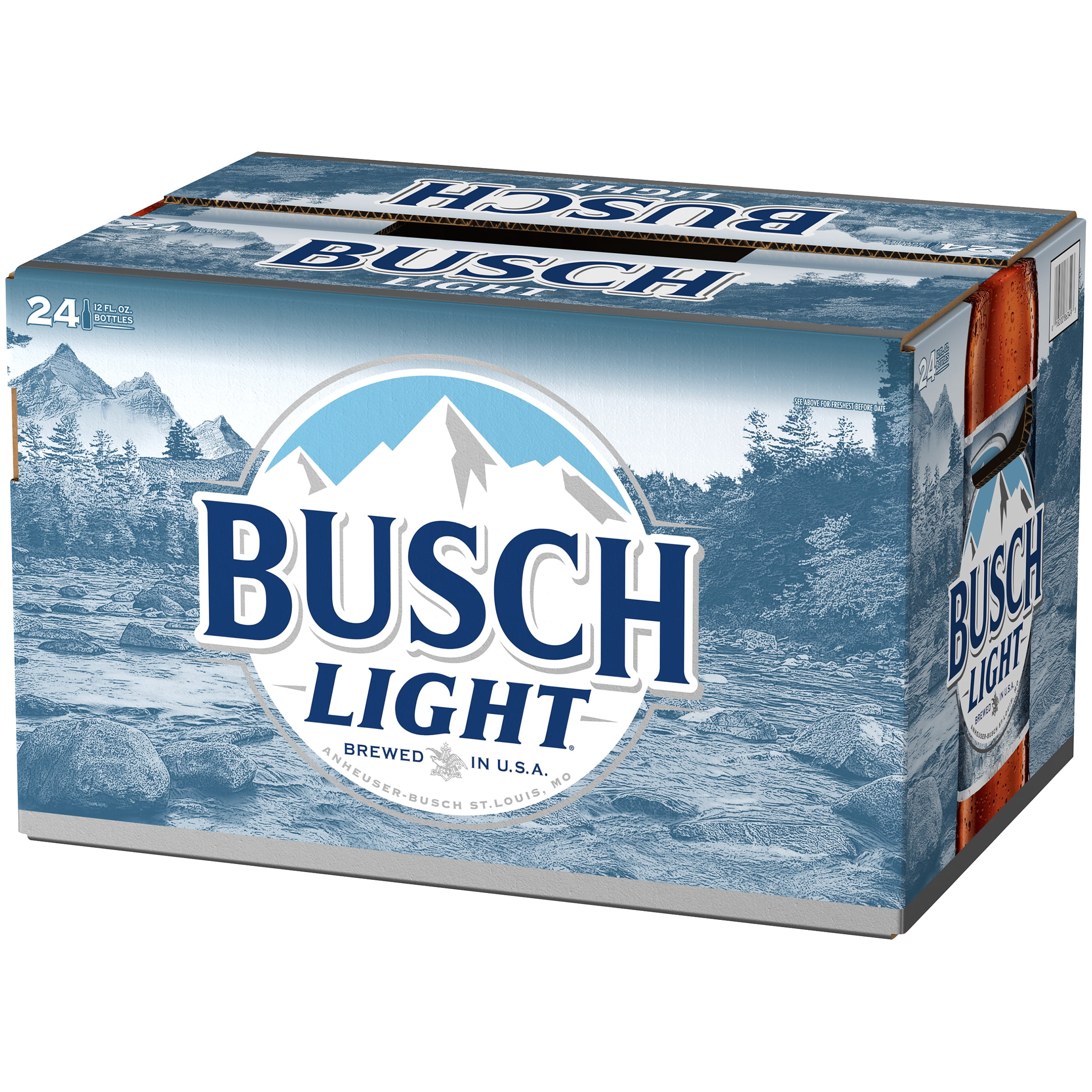 Busch Light Beer 24 Pack 12 Fl Oz Bottles 4 1 Abv Walmart Com Walmart Com