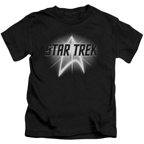 Star Trek Glow Logo Youth 18/1 T-Shirt Black