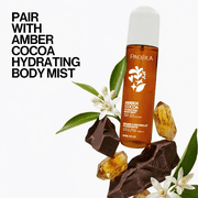 Pacifica Amber Cocoa Eau de Parfum – Warm Spiced Gourmand Perfume with Cinnamon, Coffee, Vanilla & Sandalwood, Long Lasting, Clean Mood Perfume, Paraben-Free, Vegan and Cruelty-Free, 1 fl oz