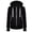 Black, variant on WREESH Womens Casual Hoodies Drawstring Zip Up Hooded Sweatshirt Solid Color Slim Pullover Fall Winter Basic Long Sleeve Tops With Pocket Gray