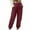 Wine, variant on Chbgutlmr Plus Size Cargo Pants for Women Cinch Bottom Elastic Waist Trousers Casual Fitted Workout Outdoor Pants with Multi Pockets