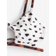 thumbnail image 3 of Zaful Bikini Traje de baño Animal Print Cut Out Strappy Cintura alta Sin tirantes Sexy Bikini Color puro Mujeres Traje de baño Traje de baño WhiteS, 3 of 3