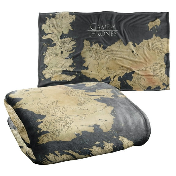 Game of Thrones Blanket, 36"x58", Westeros Map, Silky Touch Super Soft Throw Blanket