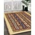 thumbnail image 2 of Ahgly Company Indoor Rectangle Abstract Red Brown Abstract Area Rugs, 2' x 4', 2 of 6