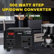 EFFORTWAY 500 Watts 110V to 220V Voltage Converter Transformer Step Up/Down Transformer 220V to 110V Voltage Converter
