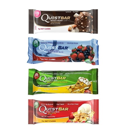 QUEST PROTEIN BARS 4 FLAVORS (PACK OF 4 BARS)