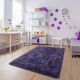 thumbnail image 5 of Alfombra de Área Noahas Fluffy Taro Morada 120x180 cm para Dormitorio, 5 of 7