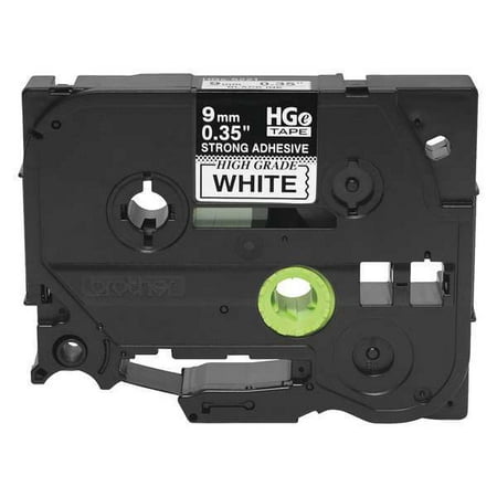 Adhesive Label Tape Cartridge 0.35 x 26-1/4 ft., Black/White BROTHER