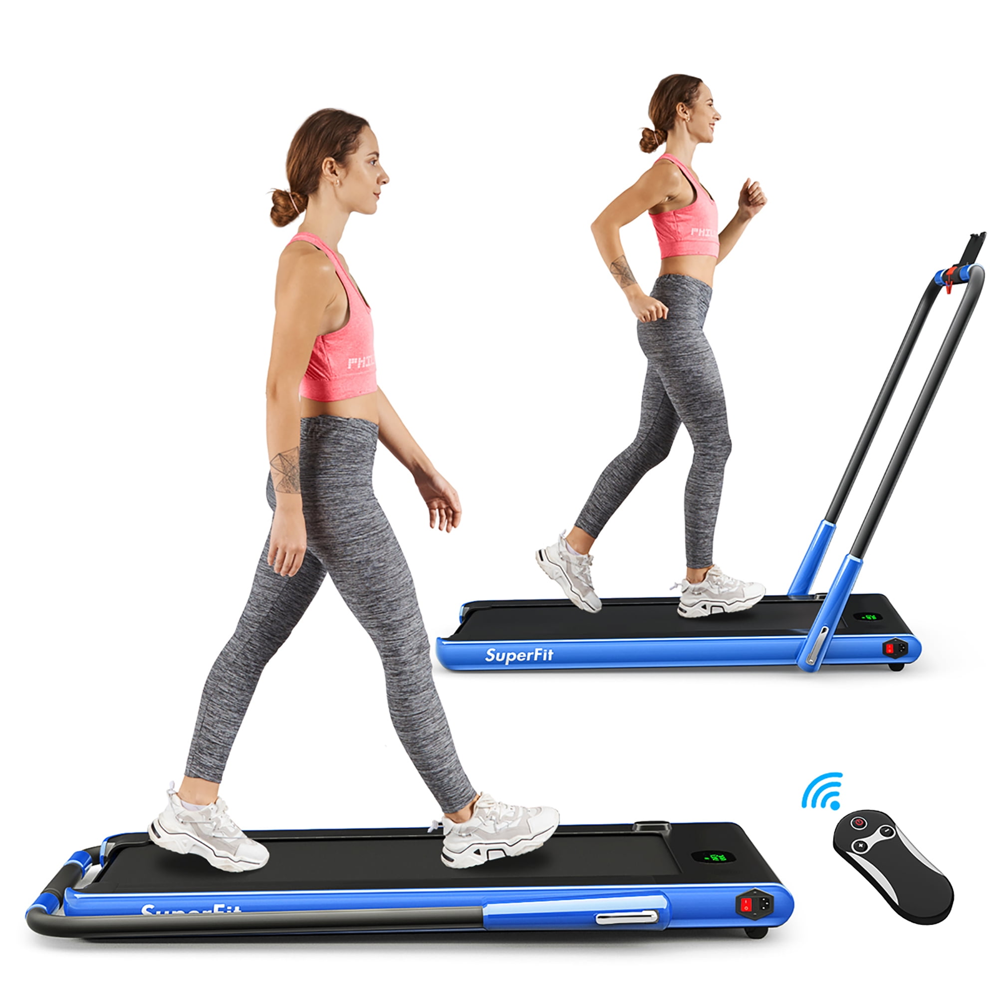 Treadmill Speaker LED Display Bluetooth office home fitness gym 2.5 HP Black US 