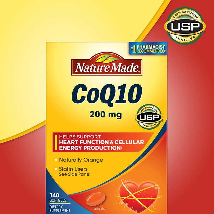 Nature Made CoQ10 200 mg. 140 Softgels