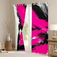 thumbnail image 3 of Homewish Black Pink Splash Black Out Curtains For Teens Boys Girls,Abstract Graffiti Curtains Pack of 2 (42x63 Each),Vintage Aesthetic Bedroom Curtains,Luxury Bedroom Decor, 3 of 6
