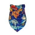 thumbnail image 3 of Bingfone Colorful Fall Leaves-Washable Dog Scarf Triangle Adjustable Puppy Bandana Bib Handkerchief For Medium Large Dog Cat, 3 of 9