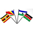thumbnail image 4 of SOUTHEAST AFRICA WORLD FLAG SET with BASE--20 Polyester 4"x6" Flags, One Flag for Each Country in Southeast Africa, 4x6 Miniature Desk & Table Flags, Small Mini Stick Flags, 4 of 6