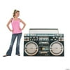 Fun Express Awesome 80's Boom Box Stand Up, Over 4 feet Long, I Love The 1980's Party Decor