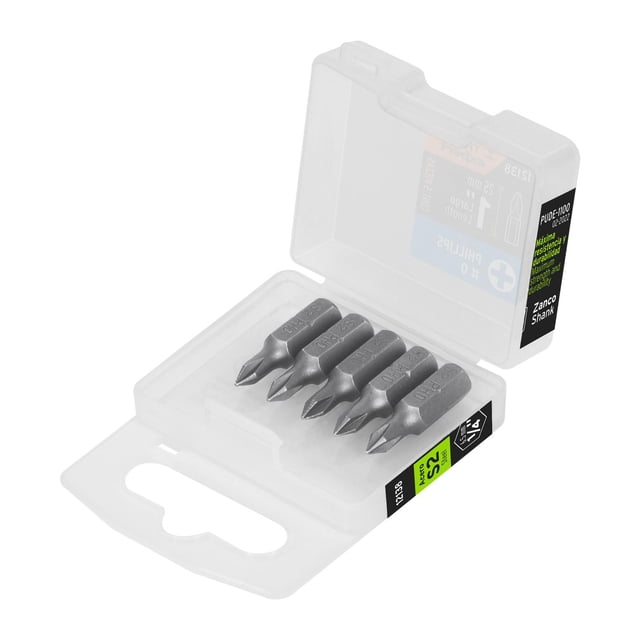 Estuche con 5 puntas de cruz Truper 12138 Largo 1'