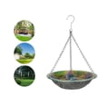 thumbnail image 3 of Kumdkd Wrought Iron Hummingbird Feeder Outdoor, 18x13in Metal Hanging Bird Feeder, Decorative Garden Feeder for Hummingbirds & Wild Birds, Rust-Resistant Yard Patio Decor, 3 of 7