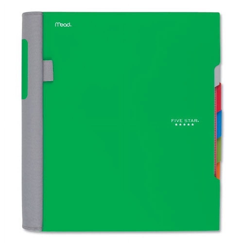 Five Star Advance Wirebound Notebook, 5 Subject, 10 Pockets, Medium/College Rule, Randomly Assorted Covers, 11 x 8.5, 200 Sheets (06326)