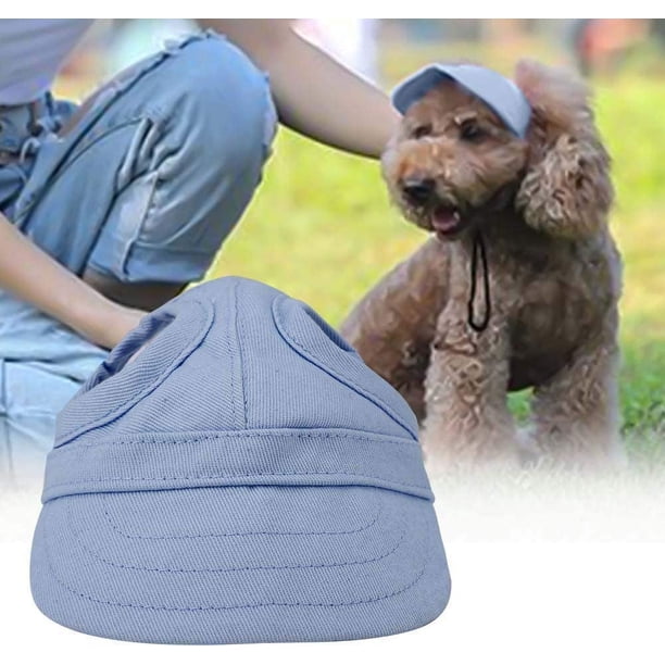 (M-Negro)Sombrero deportivo para perros Gorra de béisbol para gatos Gorro para el sol para mascotas Gorro para el sol para exteriores Gorro para el sol de moda Gorro para el sol de rayas ajustable So