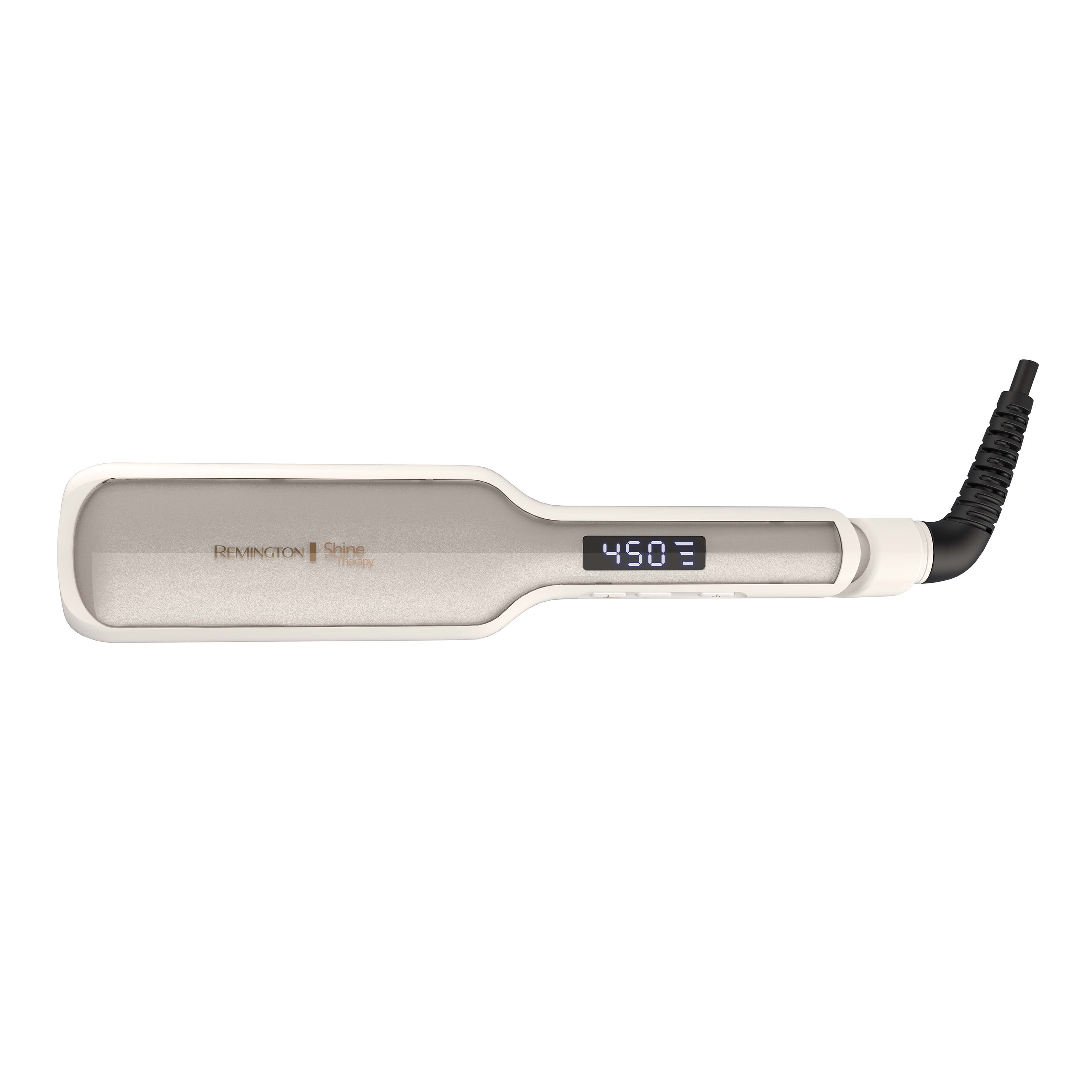 Remington Shine Therapy - Plancha alisadora de pelo de 2 pulgadas, plancha  plana para cabello infundido con aceite de argán y queratina, plancha plana