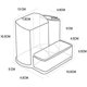 thumbnail image 3 of 1-piece acrylic desk organizer, 3 compartments, multifunctional, 3 of 5