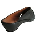 thumbnail image 3 of Gentle Souls Womens Lloyd NU Demi-Wedge Slide Sandal, Nubuck Black, US 5.5, 3 of 3