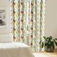 thumbnail image 2 of Ambesonne Floral Curtains, Spring Lemons Leaves, Pair of 28"x84", Red Yellow Forest Green, 2 of 5