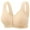 Khaki, variant on Ahdbta Bra for Seniors Front Button Closure Bras Older Women No Underwire Easy Close Bra Full Coverage Soft Cup Sleep Bra