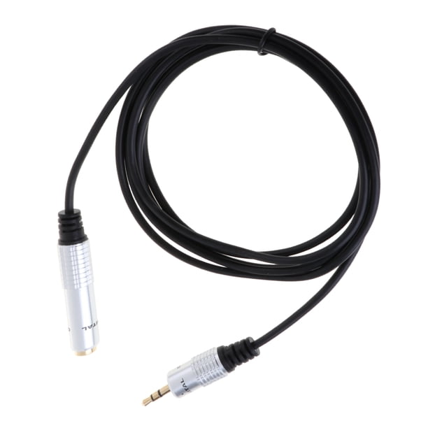Cable de adaptador auxiliar de audio Cable de cable - Hembra de 6,35 mm a 3,5 mm Convertidor de conector de auriculares macho - 5.90 pies Sunnimix 3 cable de audio hembra de 5 mm
