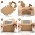 thumbnail image 4 of Cajas para panadería LotFancy, 60 unidades, minipostres, 10 x 10 x 6 cm, con ventana, 4 of 7
