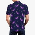 thumbnail image 5 of Rocae Eggplant for Men's Short Sleeve Polo Shirt, Quick Drying Performance Moisture Wicking Sports Men's Golf Shirt Small, 5 of 9