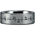 thumbnail image 2 of Music Lifeline Tungsten Carbide Ring, 2 of 9