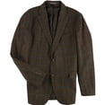 thumbnail image 1 of Tommy Hilfiger Mens Modern Fit All Wool Sport Two Button Blazer Jacket, Brown, 44 Long, 1 of 2