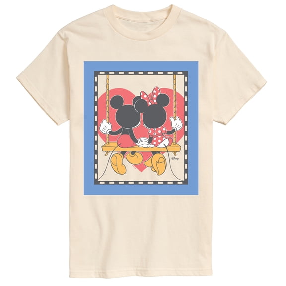Disney - Mickey And Minnie Heart Swing - Men's Short Sleeve Graphic T-Shirt