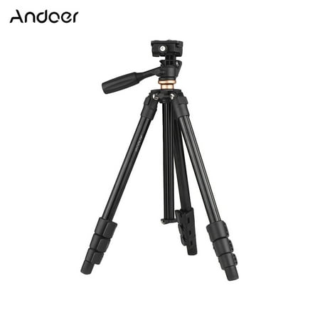 Andoer Portable Lightweight Travel Aluminum Alloy Tripod with Bag for iPhone Smartphone DSLR Action (Best Lightweight Travel Tripod For Dslr)