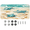 Multicolor 3, variant on ADECORIVY Seashell Front License Plate, Sand Beach Novelty Vanity Tag Aluminum License Plate with 4 Holes, Metal Car Accessory for Men Women, 6 x 12 Inch