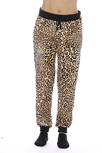 leopard joggers womens